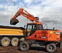 Новые колесные экскаваторы Doosan