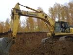 Komatsu и Volvo для подготовки к стройке